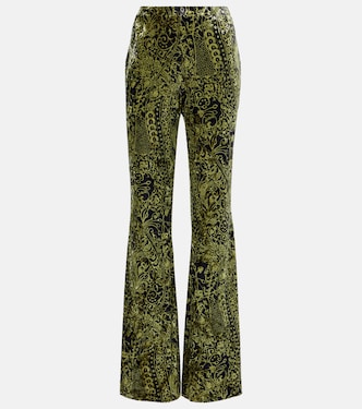 Ruthette printed velvet flared pants | Diane von Furstenberg