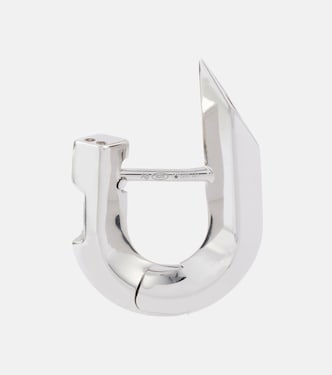 Orecchini a cerchio Hollow Spike in argento sterling | Burberry