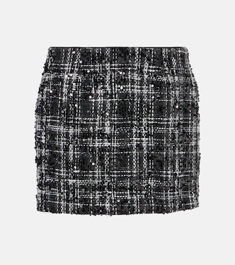 Sequined bouclé miniskirt | Rotate