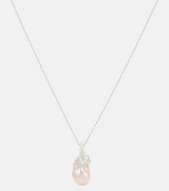 Collana in argento sterling con perla d’acqua dolce | Bottega Veneta
