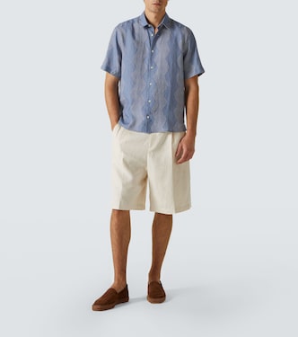 Camisa Castro de lino estampada | Frescobol Carioca