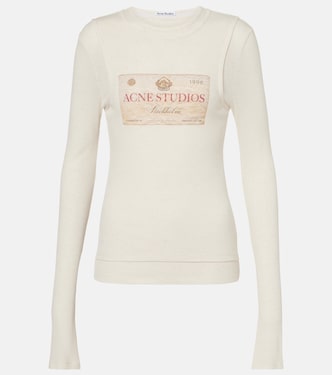 Logo printed layered top | Acne Studios