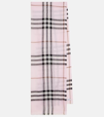 Sciarpa in lana e seta Burberry Check | Burberry