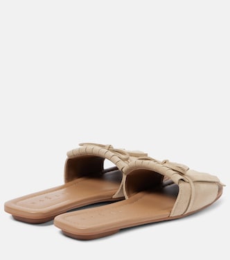 H685 fringed suede slides | Hogan