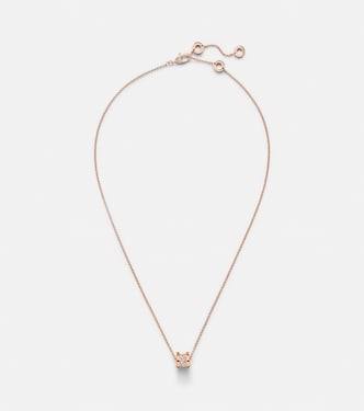 Collana B.zero1 in oro rosa 18kt con diamanti | Bvlgari