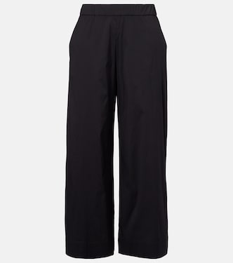 Pantaloni a gamba larga Rio in misto cotone a vita alta | Max Mara