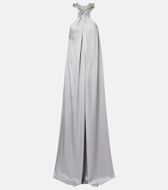 Verzierte Robe aus Satin | Stella McCartney
