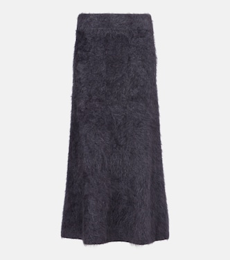 Asta cashmere midi skirt | Lisa Yang
