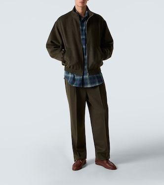 Camel hair flannel blouson jacket | Auralee