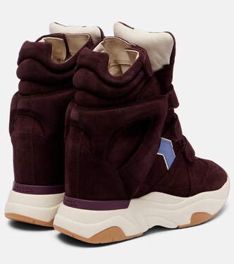 Balskee suede high-top platform sneakers | Isabel Marant
