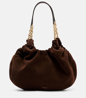 Schultertasche Miami Medium aus Veloursleder | DeMellier