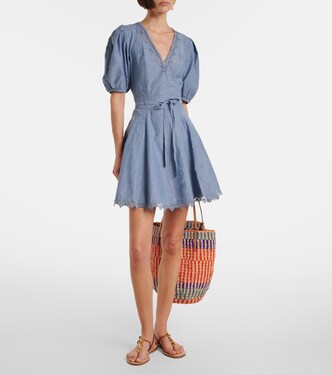 Camila lace-trimmed cotton minidress | Ulla Johnson