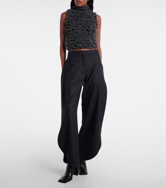 Pantalon barrel en laine | Alaïa