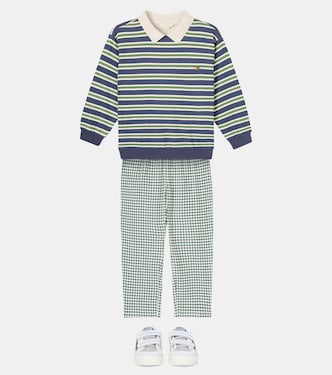 Spotty striped cotton polo shirt | Konges Sløjd