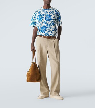 Floral cotton jersey T-shirt | Etro