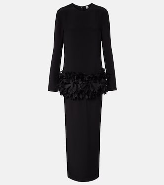 Petal silk-trimmed maxi dress | Toteme