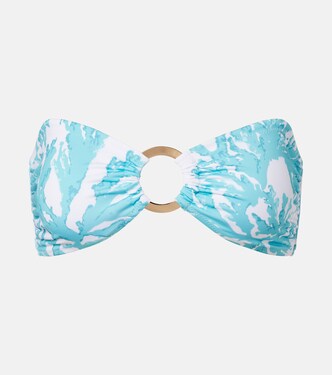 Carlotta printed bandeau bikini top | Alexandra Miro