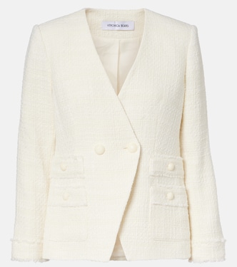 双排扣花呢西装式外套 | Veronica Beard
