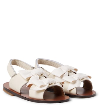 Charlotte bow-detail leather sandals | PèPè