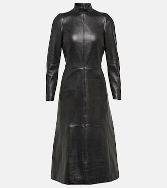 Leather midi dress | Balenciaga
