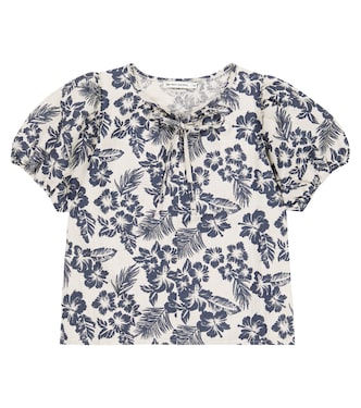Hibiscus linen and cotton blouse | The New Society