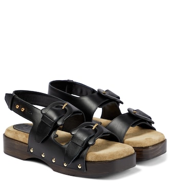 Sandali Mahalia in pelle e suede | Nanushka