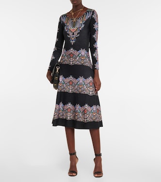 Printed wool midi dress | Etro