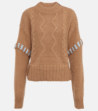 Cable-knit alpaca wool and wool sweater | Bogner