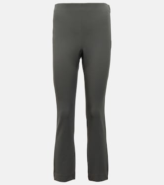 High-rise cotton-blend pants | Vince