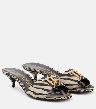 Bedruckte Pantoletten | Tom Ford