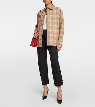 Camicia in pelle a quadri | Bottega Veneta
