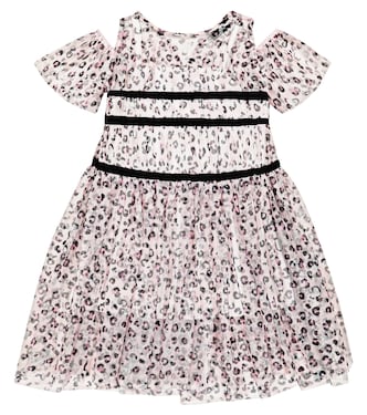Leopard-print tulle dress | Monnalisa