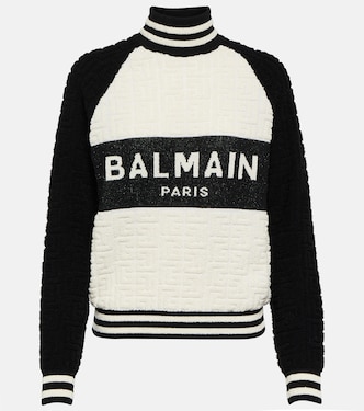 Jersey Monogram mezcla de lana y algodón | Balmain