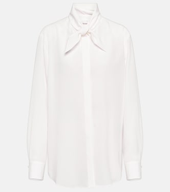 Tie-neck silk shirt | Chloé