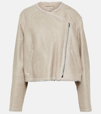 Chaqueta Ostya de piel y pelo | Isabel Marant