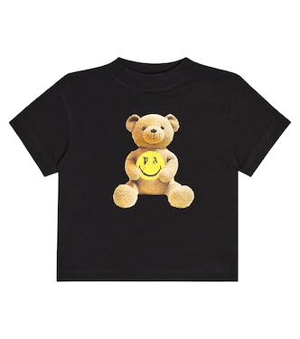 T-shirt in jersey di cotone con stampa | Palm Angels Kids