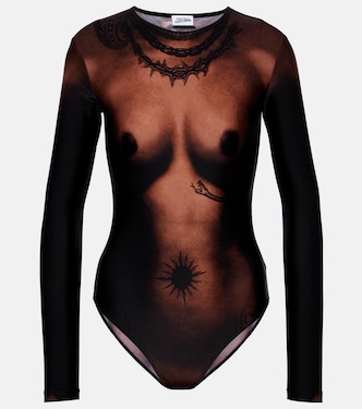 Tattoo trompe-l'œil 저지 바디수트 | Jean Paul Gaultier