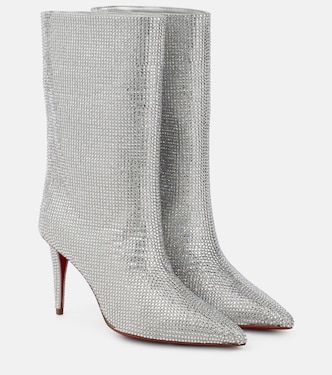 Stivaletti Astrilarge Strass in suede | Christian Louboutin