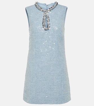 Sequined bouclé minidress | Self-Portrait