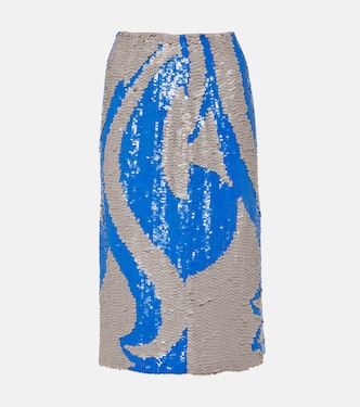 Gonna midi con paillettes | Dries Van Noten