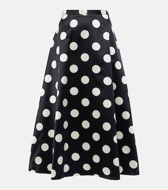 Falda midi Moneta de algodón y seda | Max Mara