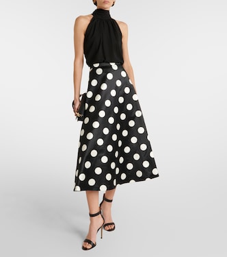 Falda midi Moneta de algodón y seda | Max Mara