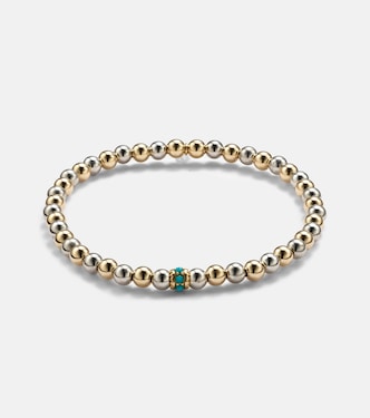 14kt gold bracelet with turquoises | Sydney Evan