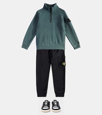 Pantalones deportivos de jersey de algodón | Stone Island Junior