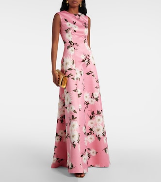 Robe longue Nodin à fleurs | Emilia Wickstead
