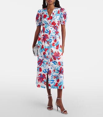 Midikleid Heather aus einem Baumwollgemisch | Diane von Furstenberg
