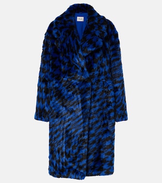 Abrigo de pelo sintético estampado | Diane von Furstenberg