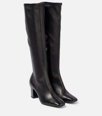 Stretchy leather knee-high boots | Max Mara