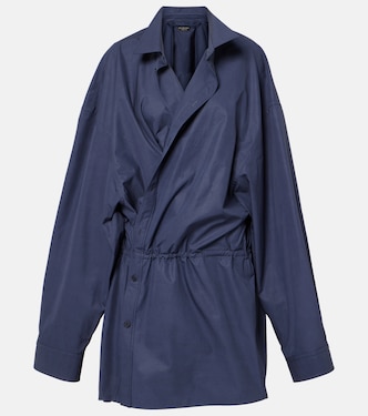 Abito chemisier in popeline di cotone | Balenciaga