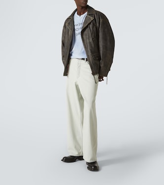 Camiseta de algodón y cáñamo con logo | Acne Studios